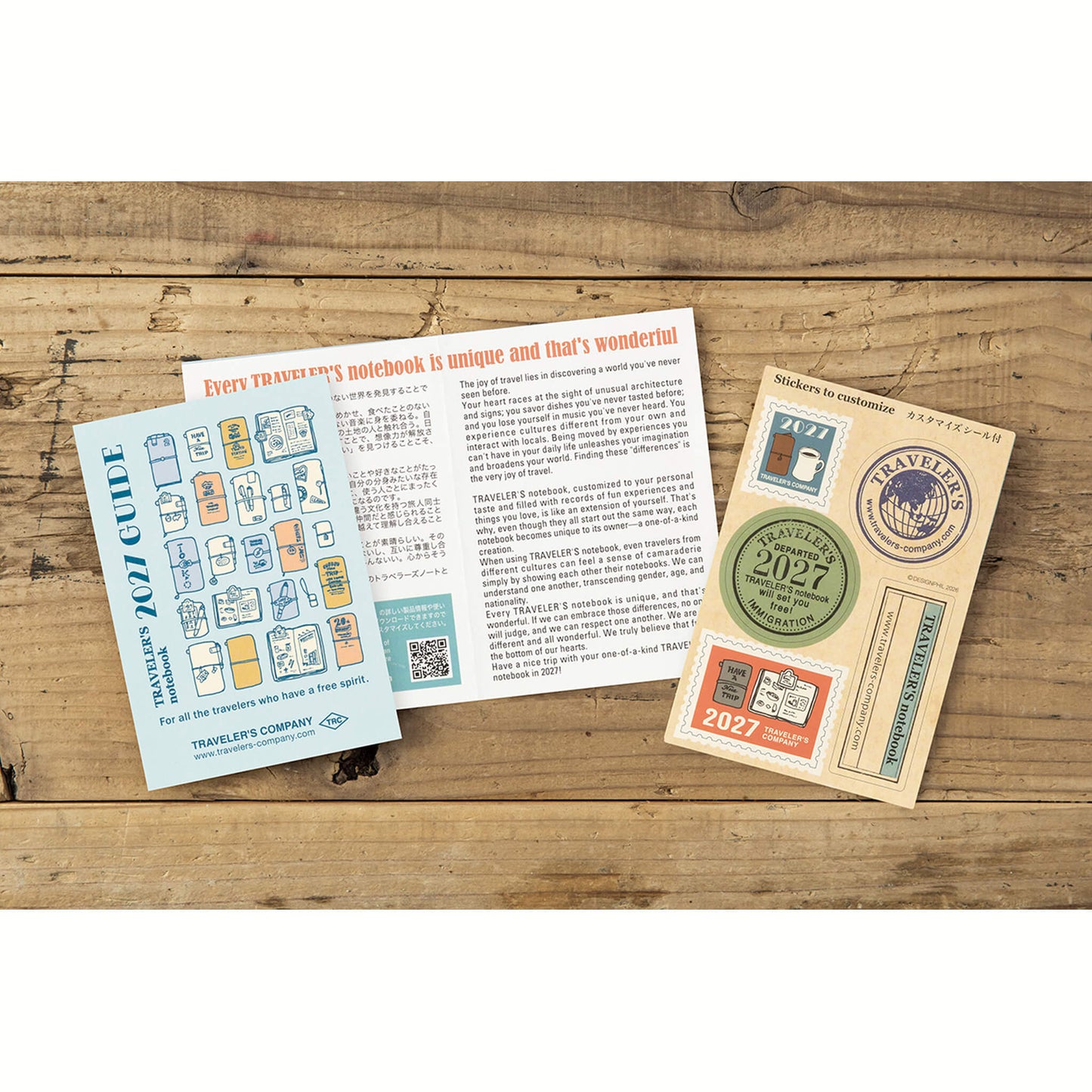 TRAVELER'S notebook 2027 - Weekly Refill - Passport Size