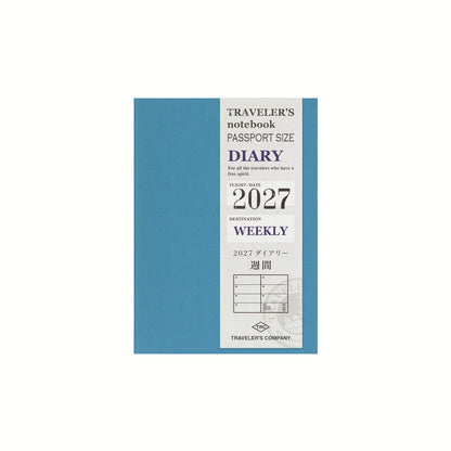 TRAVELER'S notebook 2027 - Weekly Refill - Passport Size