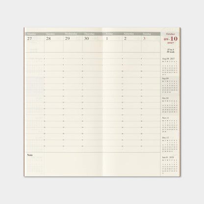 TRAVELER'S notebook 2027 - Weekly Vertical Refill - Regular Size