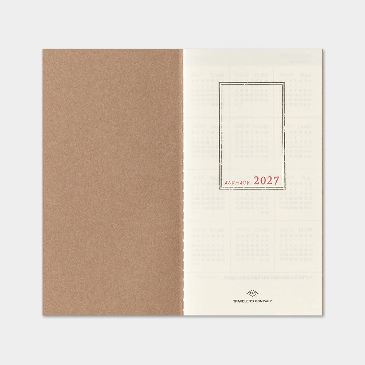 TRAVELER'S notebook 2027 - Weekly Vertical Refill - Regular Size