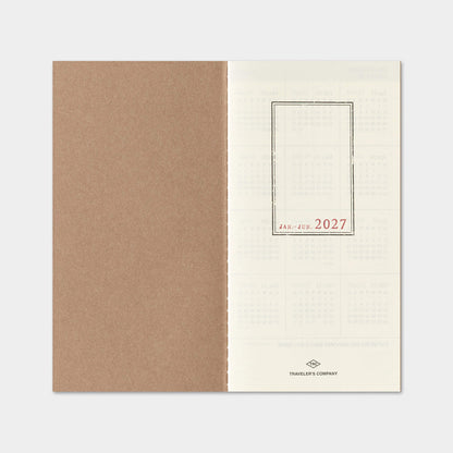 TRAVELER'S notebook 2027 - Weekly Vertical Refill - Regular Size