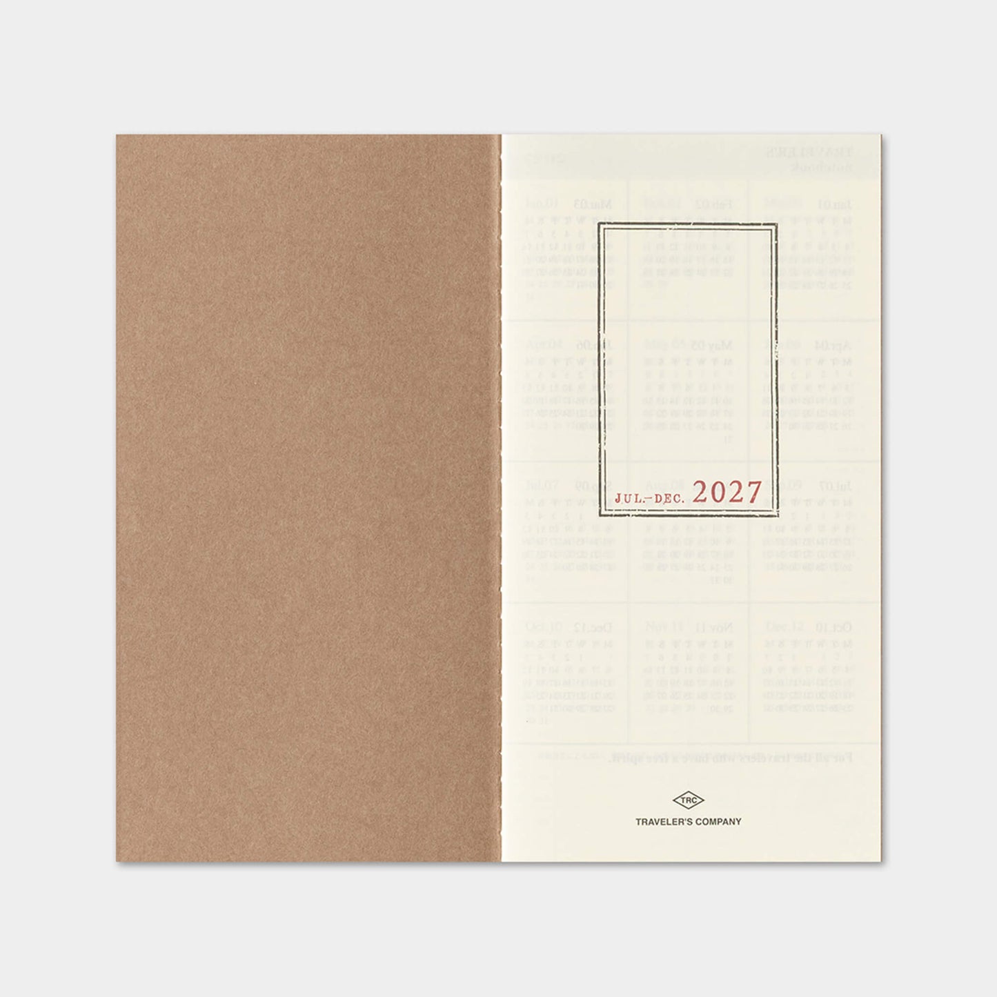 TRAVELER'S notebook 2027 - Weekly Vertical Refill - Regular Size