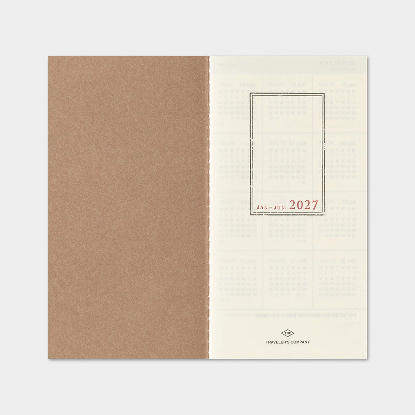 TRAVELER'S notebook 2027 - Weekly + Memo Refill - Regular Size