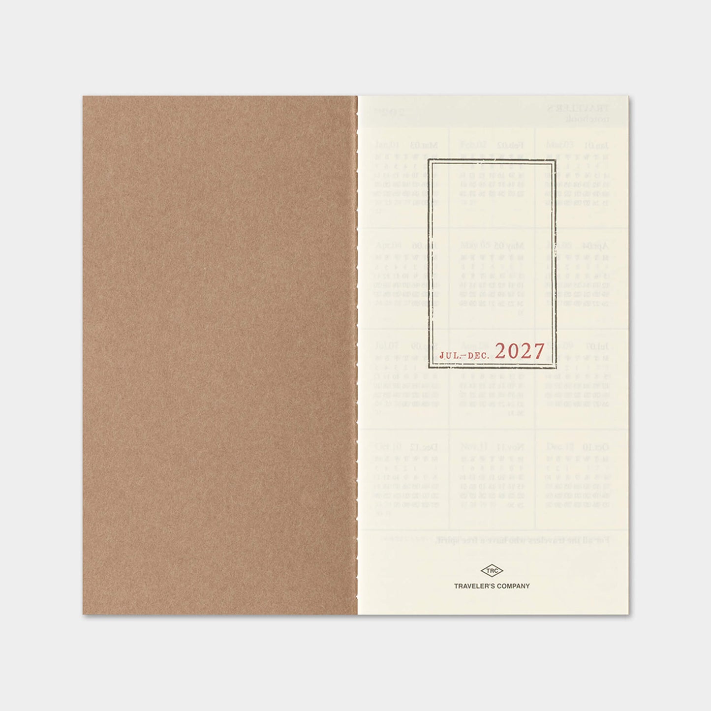 TRAVELER'S notebook 2027 - Weekly + Memo Refill - Regular Size