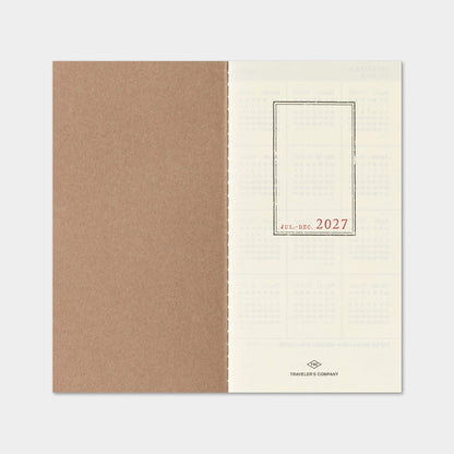 TRAVELER'S notebook 2027 - Weekly + Memo Refill - Regular Size