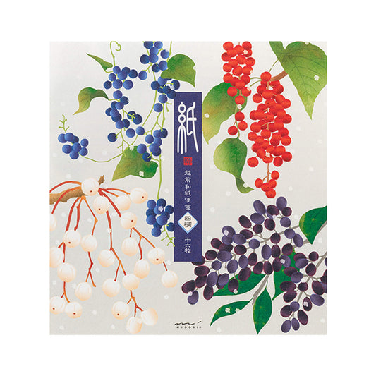 Midori Kami Series Letter Pad - Winter Fruit [Brevblock]