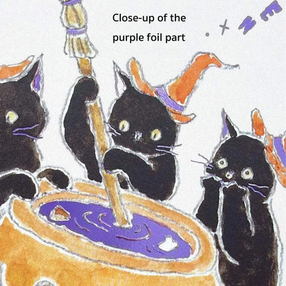 Active Corporation × Tocoro Comugi Halloween Postcard - Witch