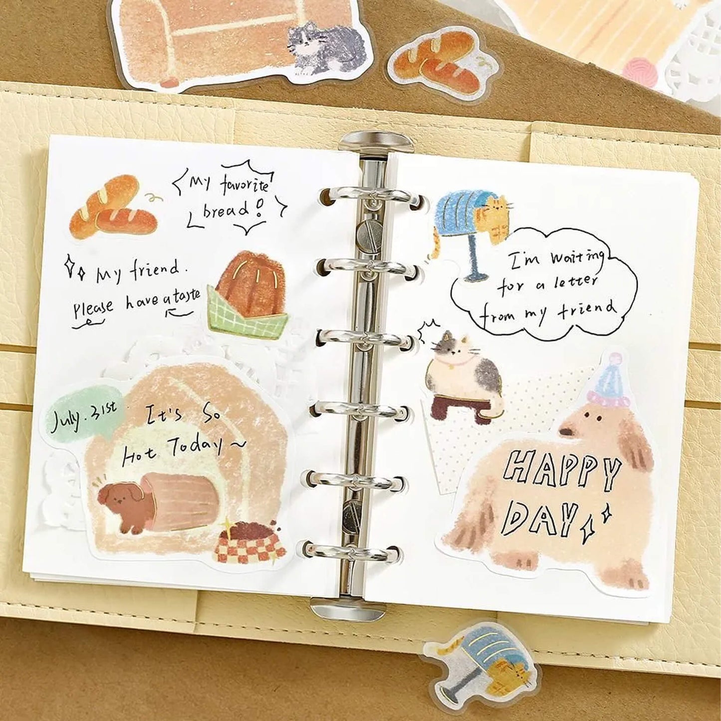 BGM Memo Sticker Fuwari Sketch - Yellow