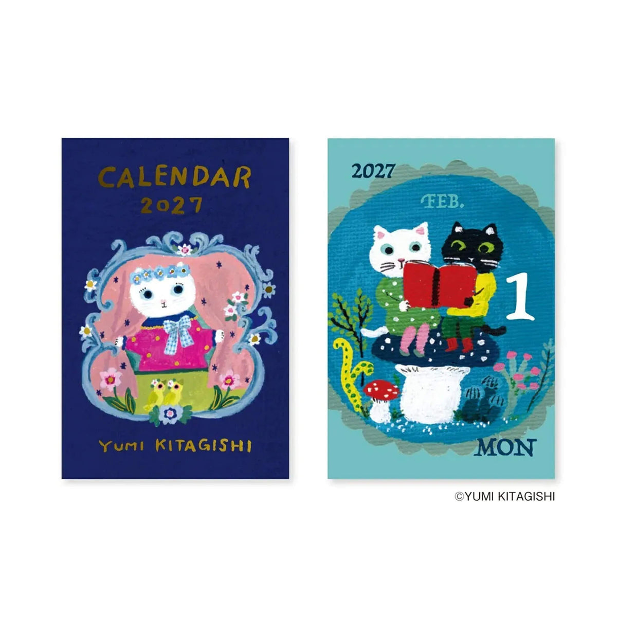 Shinnippon Calendar × Yumi Kitagishi Mini Mini Daily Calendar 2027