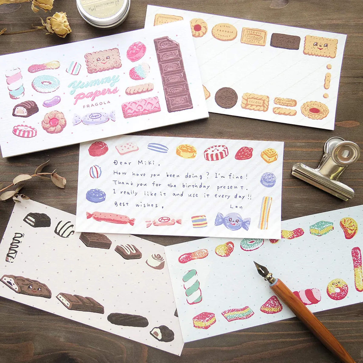 Cozyca Ippitsusen Letter Pad - Yummy Papers [Brevblock]