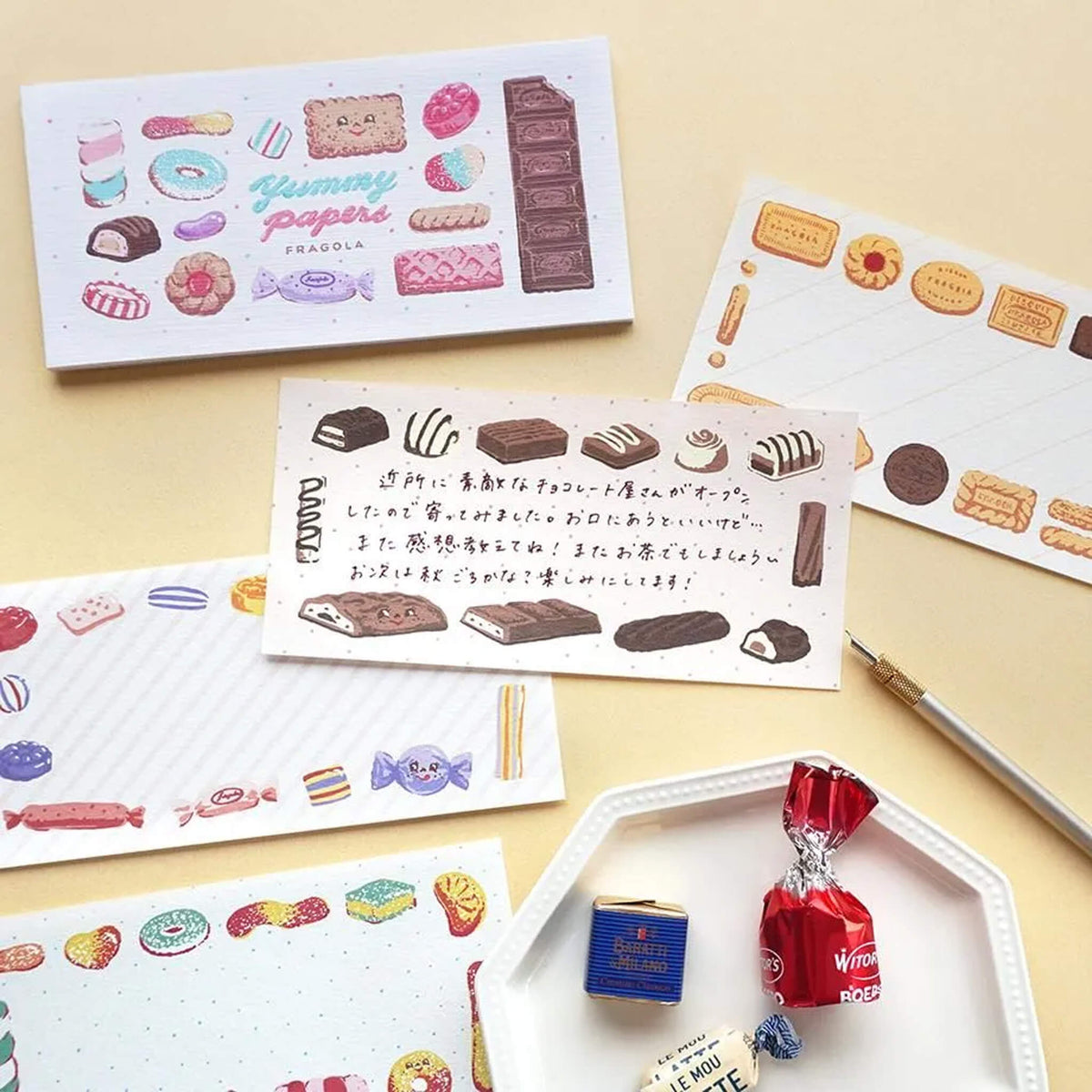 Cozyca Ippitsusen Letter Pad - Yummy Papers [Brevblock]