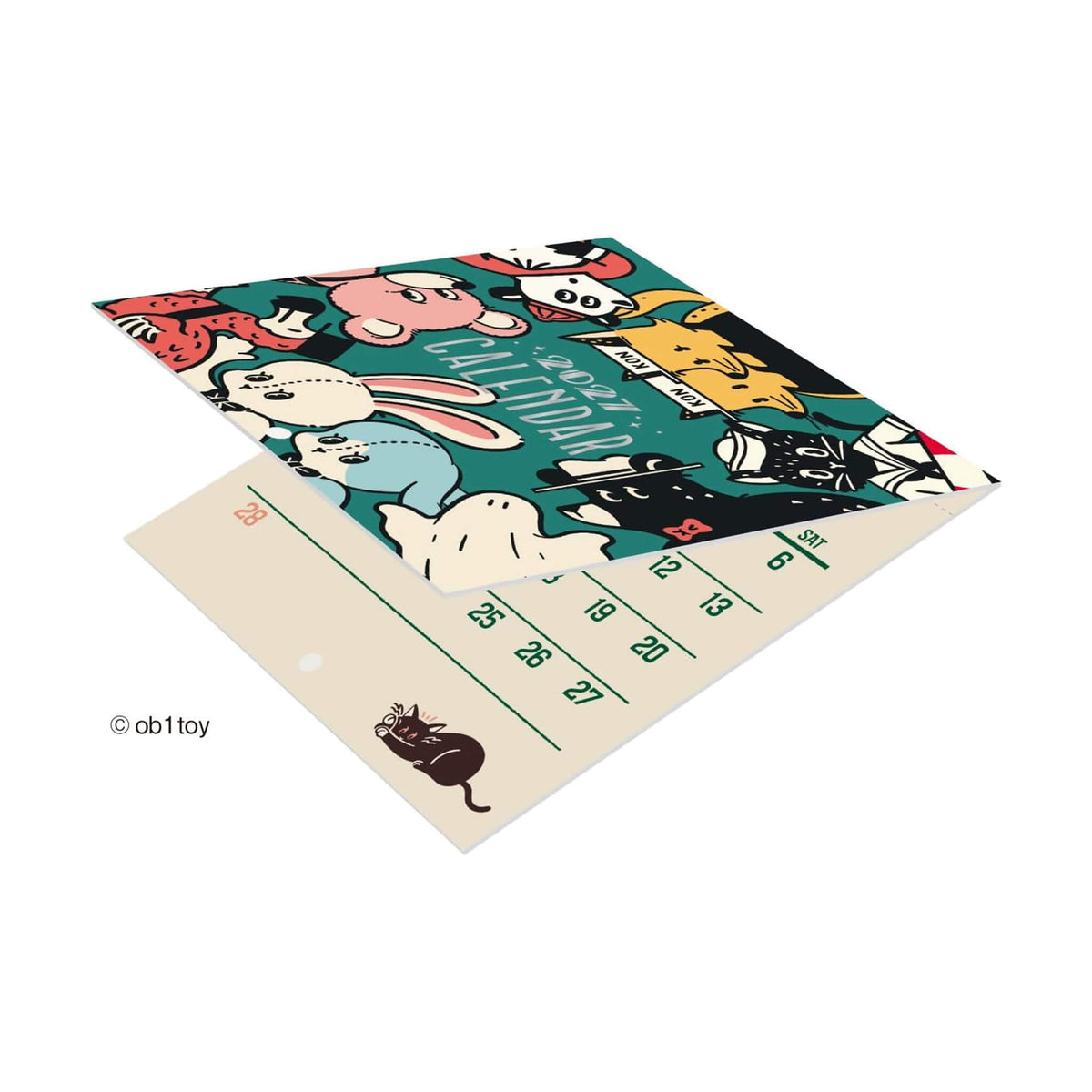 Shinnippon Calendar × ob1toy Mini Wall Calendar 2027