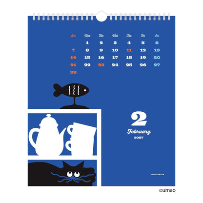 Shinnippon Calendar × umao Wall Calendar 2027