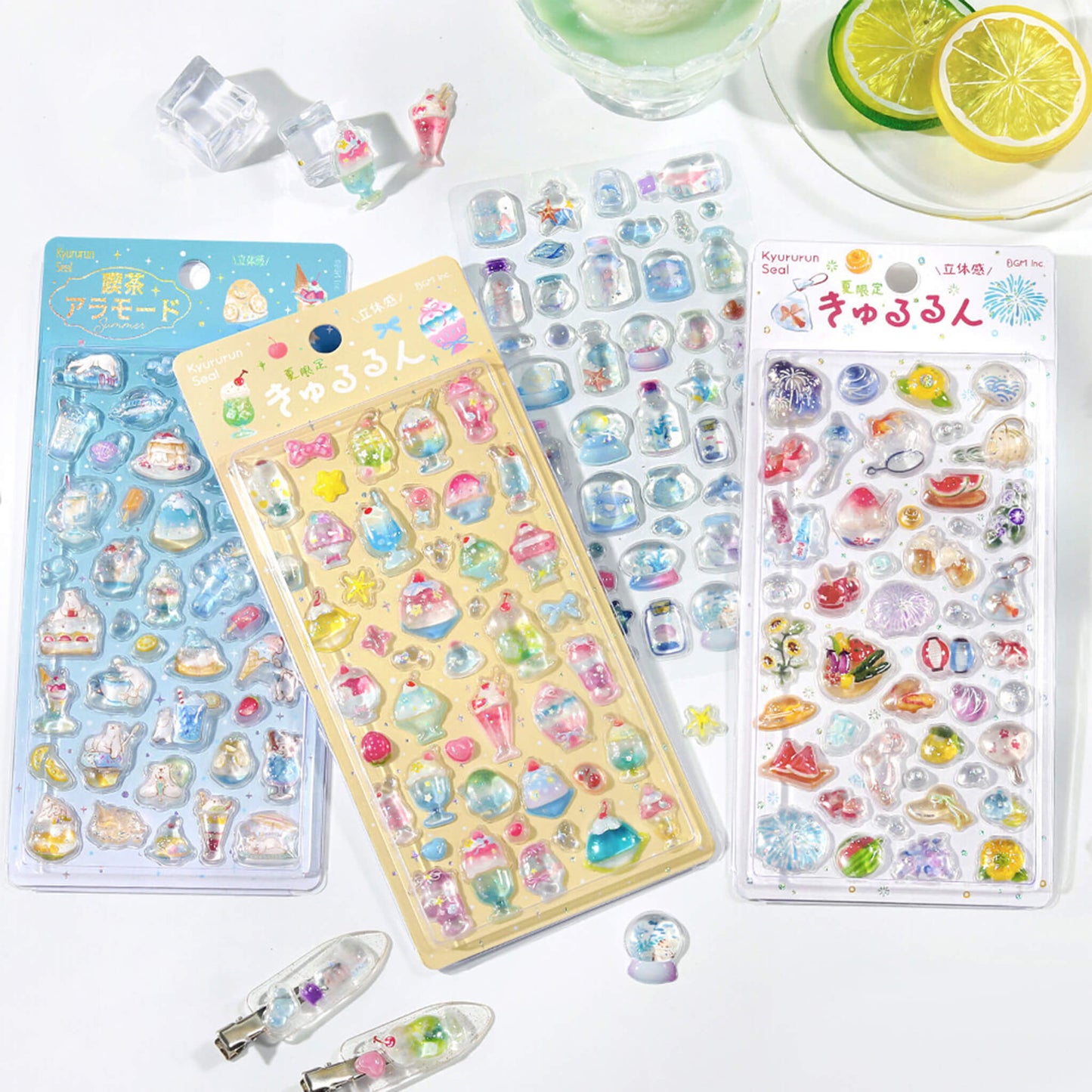 BGM Kyururun 3D Sticker 2026 Summer Limited - Café à la Mode [Klistermärkeark]