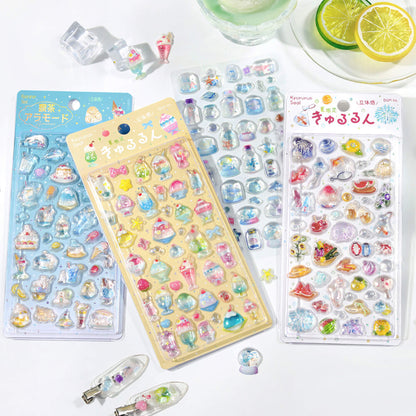 BGM Kyururun 3D Sticker 2026 Summer Limited - Café à la Mode [Klistermärkeark]