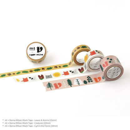 mt × Donna Wilson Washi Tape - Creatures [20mm] [Washi Tejp]