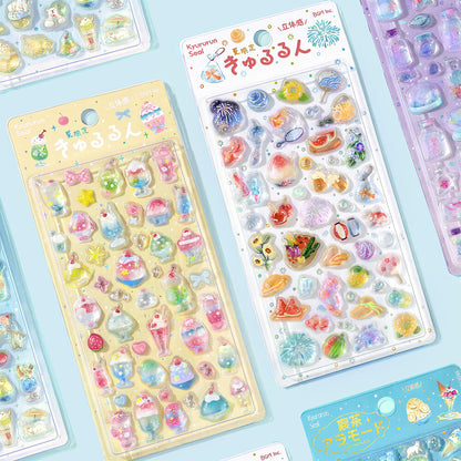BGM Kyururun 3D Sticker 2026 Summer Limited - Symbols of Summer [Klistermärkeark]