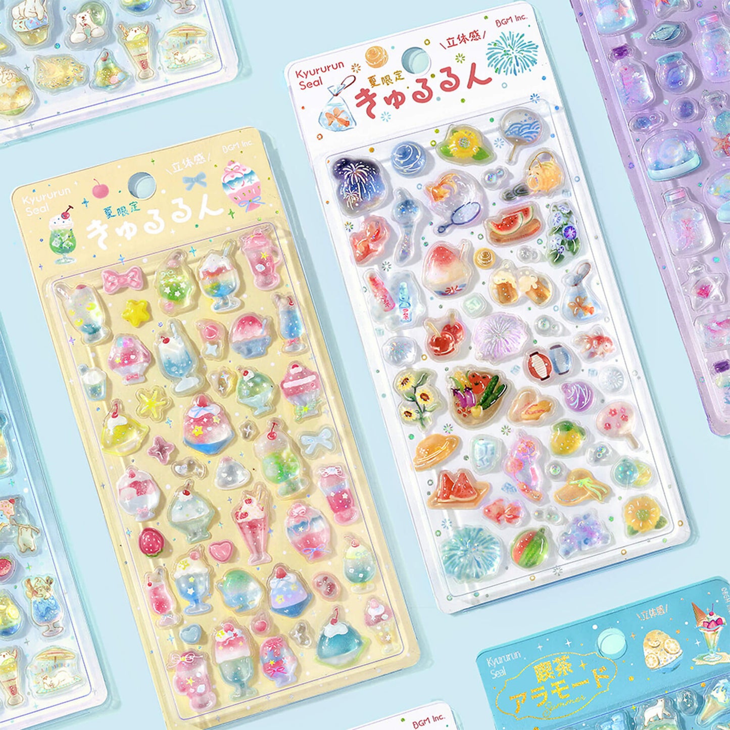 BGM Kyururun 3D Sticker 2026 Summer Limited - Café à la Mode [Klistermärkeark]