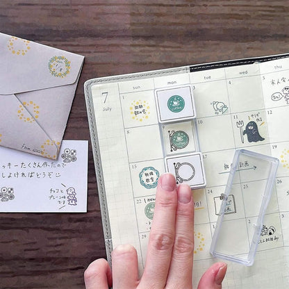 Kutsuwa Hancoco Slide Layer Stamp - Bento Day [Självfärgande stämpel]