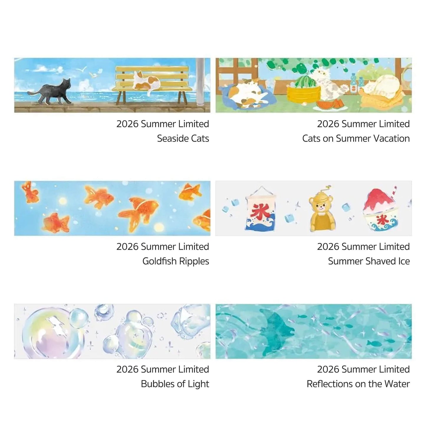 BGM Foil Clear Tape 2026 Summer Limited - Bubbles of Light [PET-filmtape]