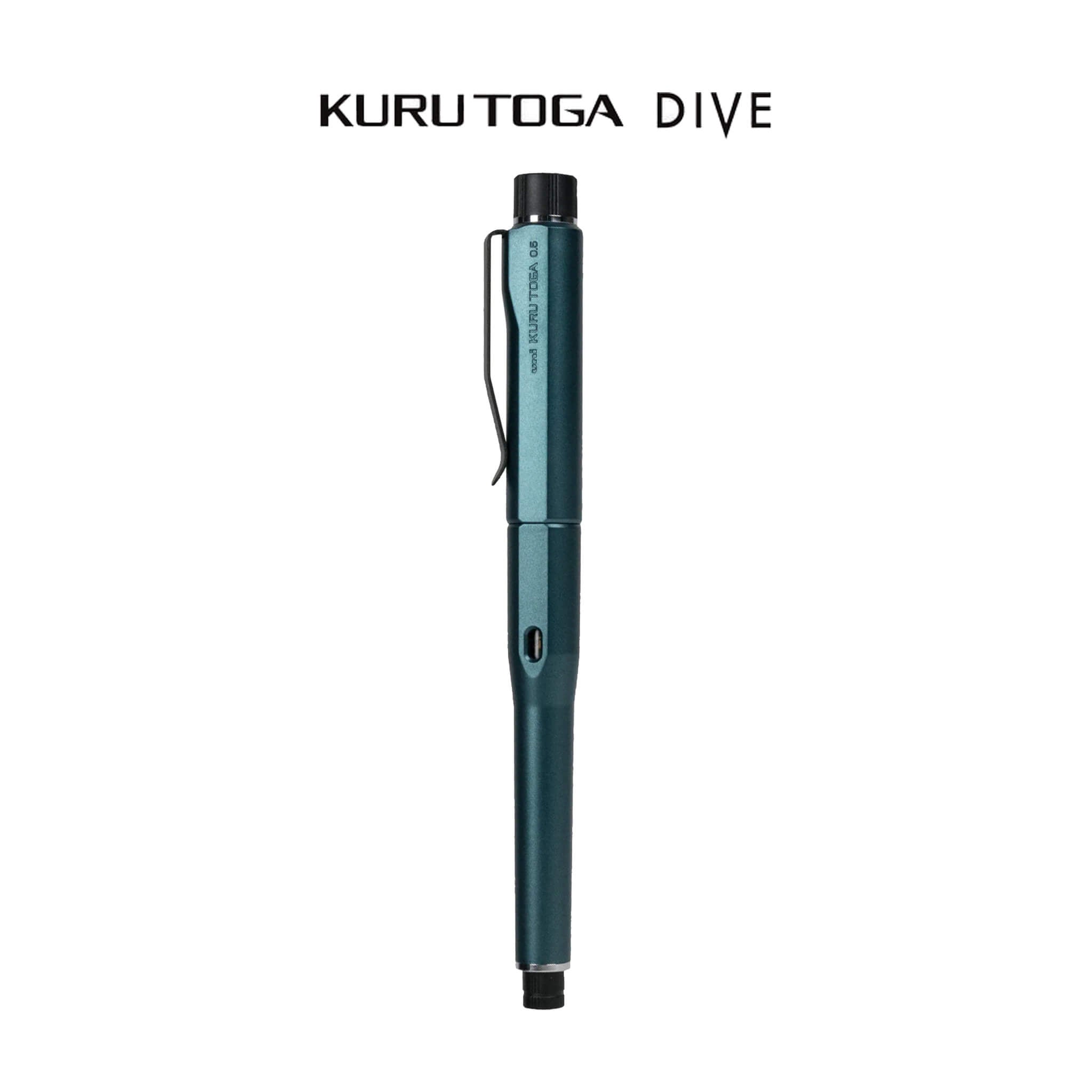 Uni Mitsubishi Kuru Toga Dive Mechanical Pencil 0.5mm Dense Green