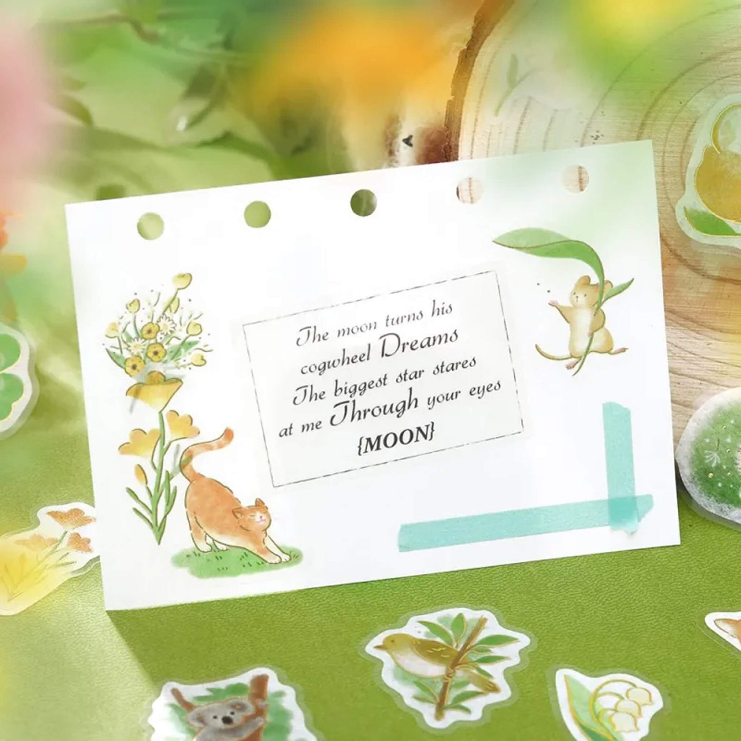 BGM Flake Sticker Little Forest - Green