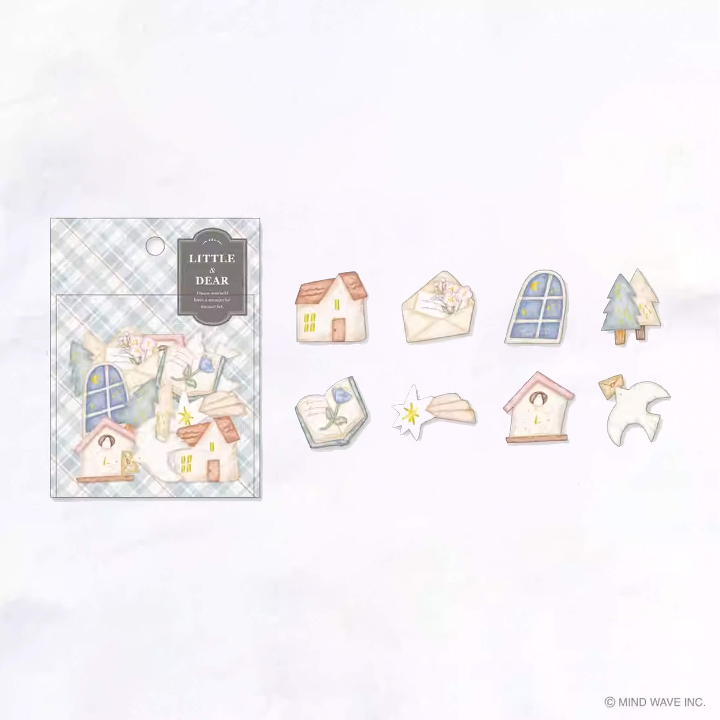 Mind Wave Little & Dear 3D Flake Sticker - Home