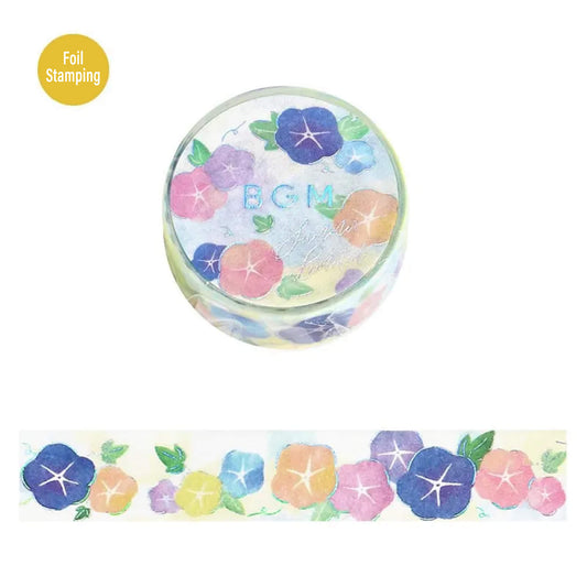 BGM Washi Tape Foil 2025 Summer Limited - Morning Glory [15mm Width]
