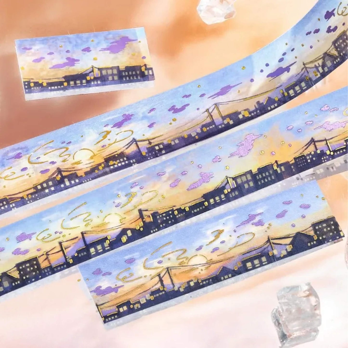 BGM Foil Washi Tape Sky Picture Book - Sunset [Washi Tejp]