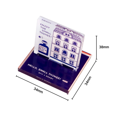 SANBY × Eric Small Things Acrylic Stand Stamp - Town [Gummistämpel]