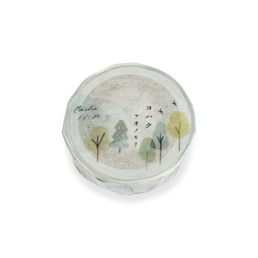 Yohaku Washi Tape Y-167 Green Forest