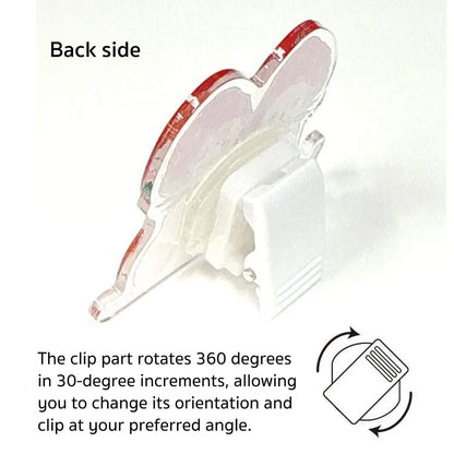 Active Corporation × Tocoro Comugi 2-Way Acrylic Clip Stand - Strawberry - Clips