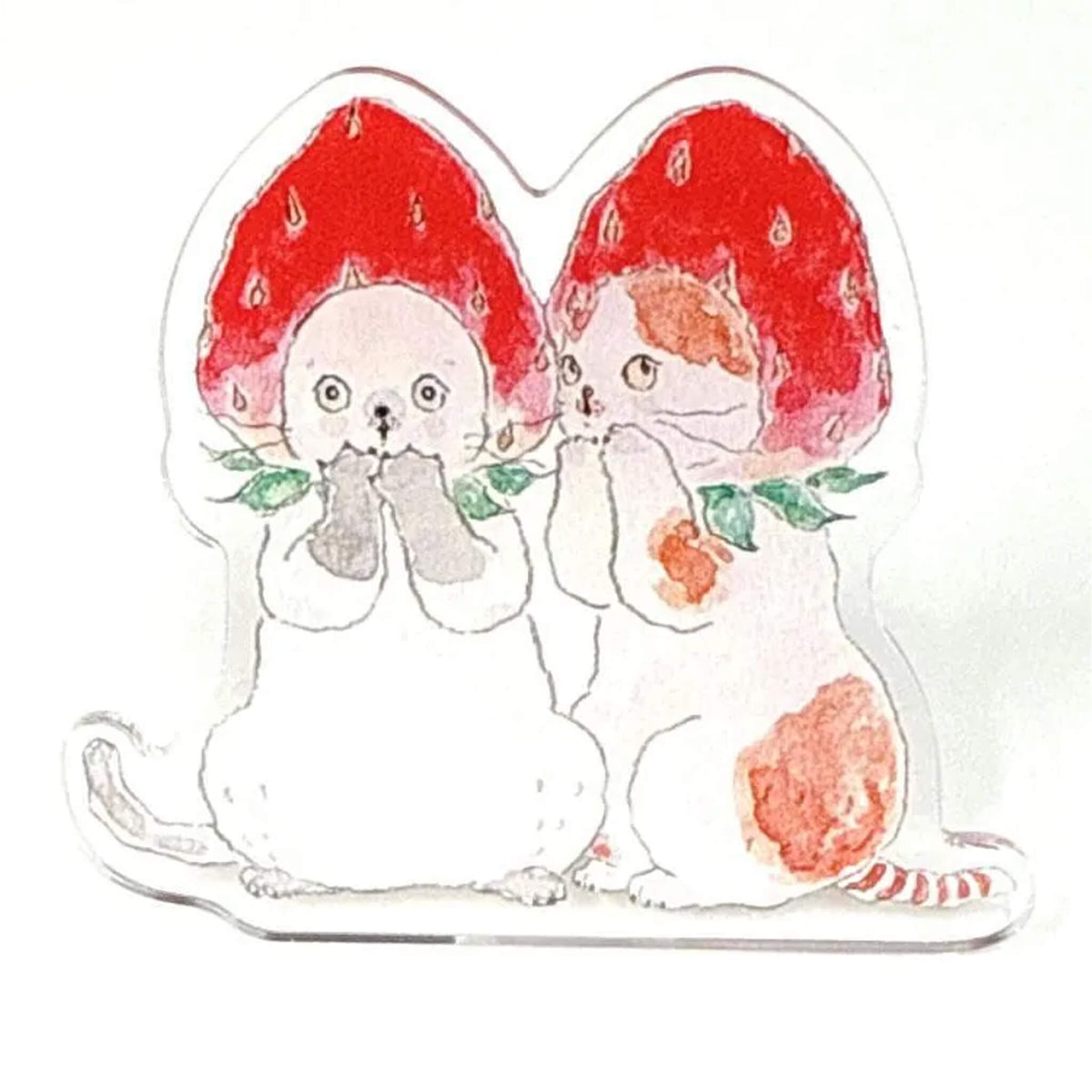 Active Corporation × Tocoro Comugi 2-Way Acrylic Clip Stand - Strawberry - Clips