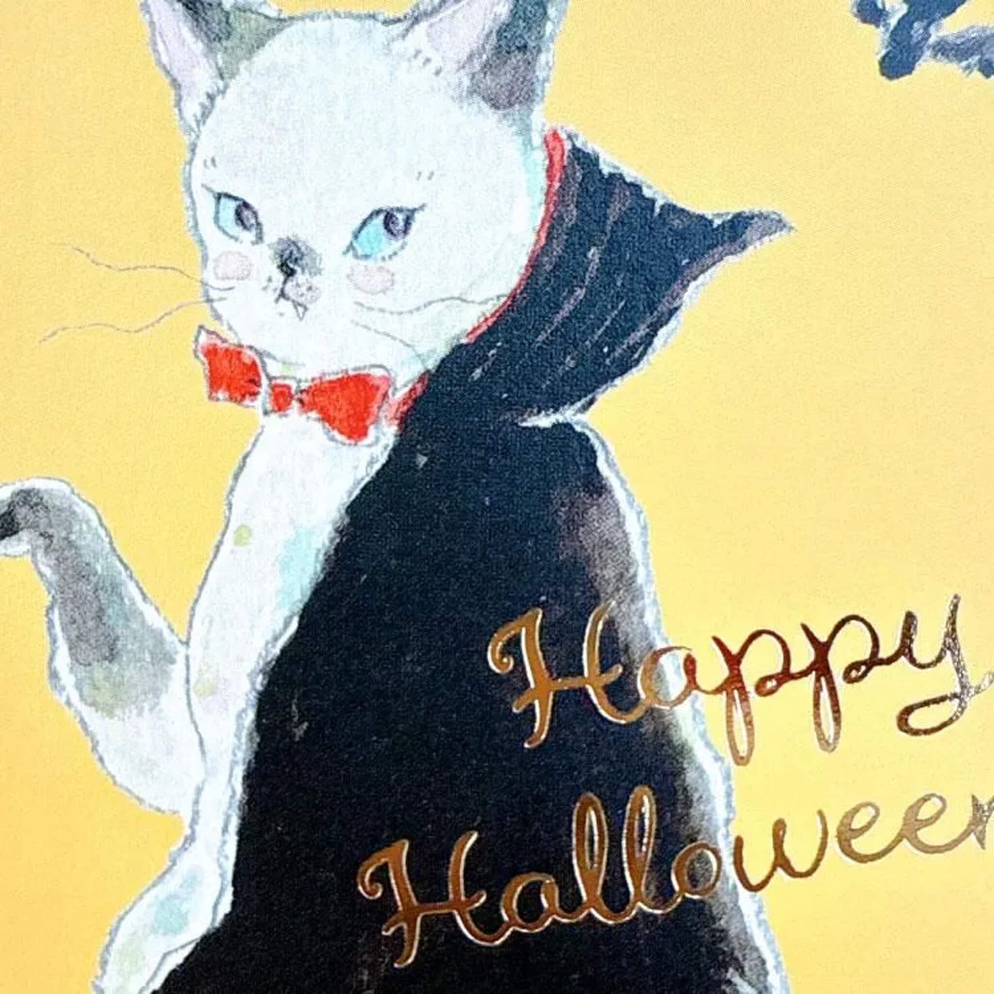 Active Corporation × Tocoro Comugi Halloween Postcard Dracula Cat - Postcards