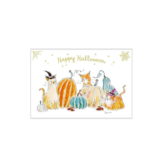 Active Corporation × Tocoro Comugi Halloween Postcard Pumpkin Patch - Postcards
