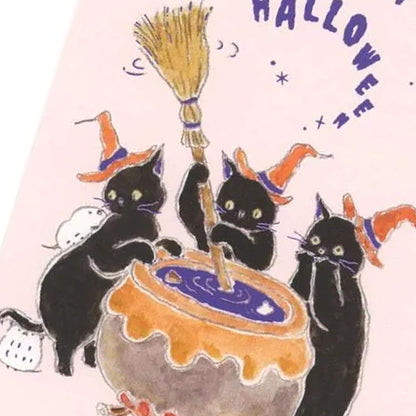 Active Corporation × Tocoro Comugi Halloween Postcard - Witch - Postcards