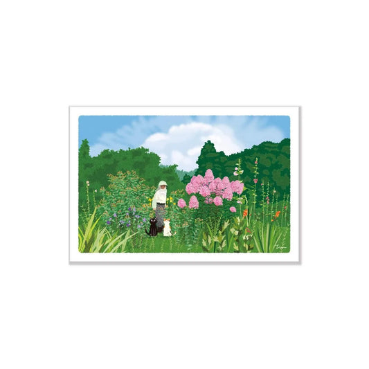 Active Corporation × Toshinori Mori Tabineko Summer Postcard - Summer Kitchen Garden - Postcards
