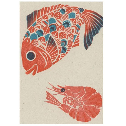 Active Corporation × Umeya / Mori Kanae Retro Printing Postcard - Ebitai - Postcards