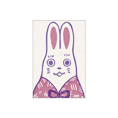 Active Corporation × Umeya / Mori Kanae Retro Printing Postcard - Usagi - Postcards