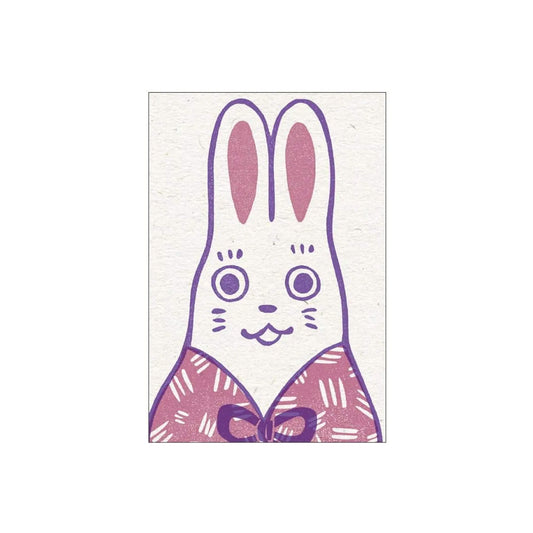 Active Corporation × Umeya / Mori Kanae Retro Printing Postcard - Usagi - Postcards