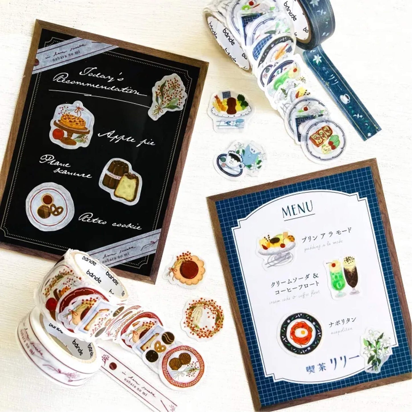 Bande Washi Roll Sticker - Café Lily - Roll Stickers