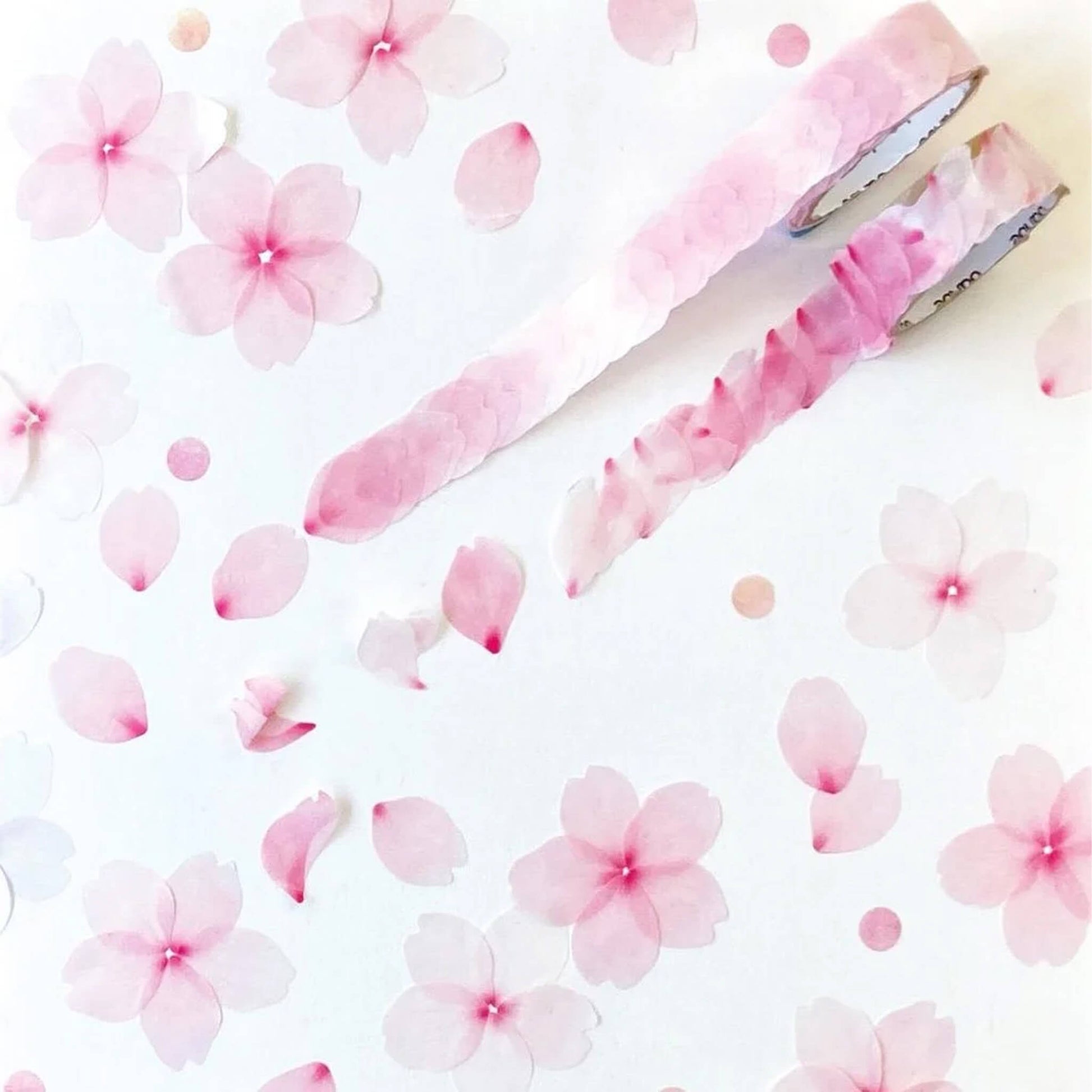 Bande Washi Roll Sticker - Cherry Blossom Petals - Roll Stickers