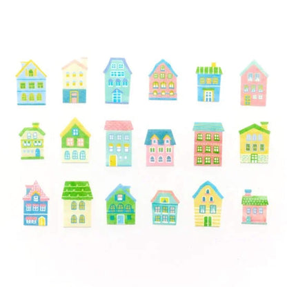 Bande Washi Roll Sticker - Cute House - Roll Stickers