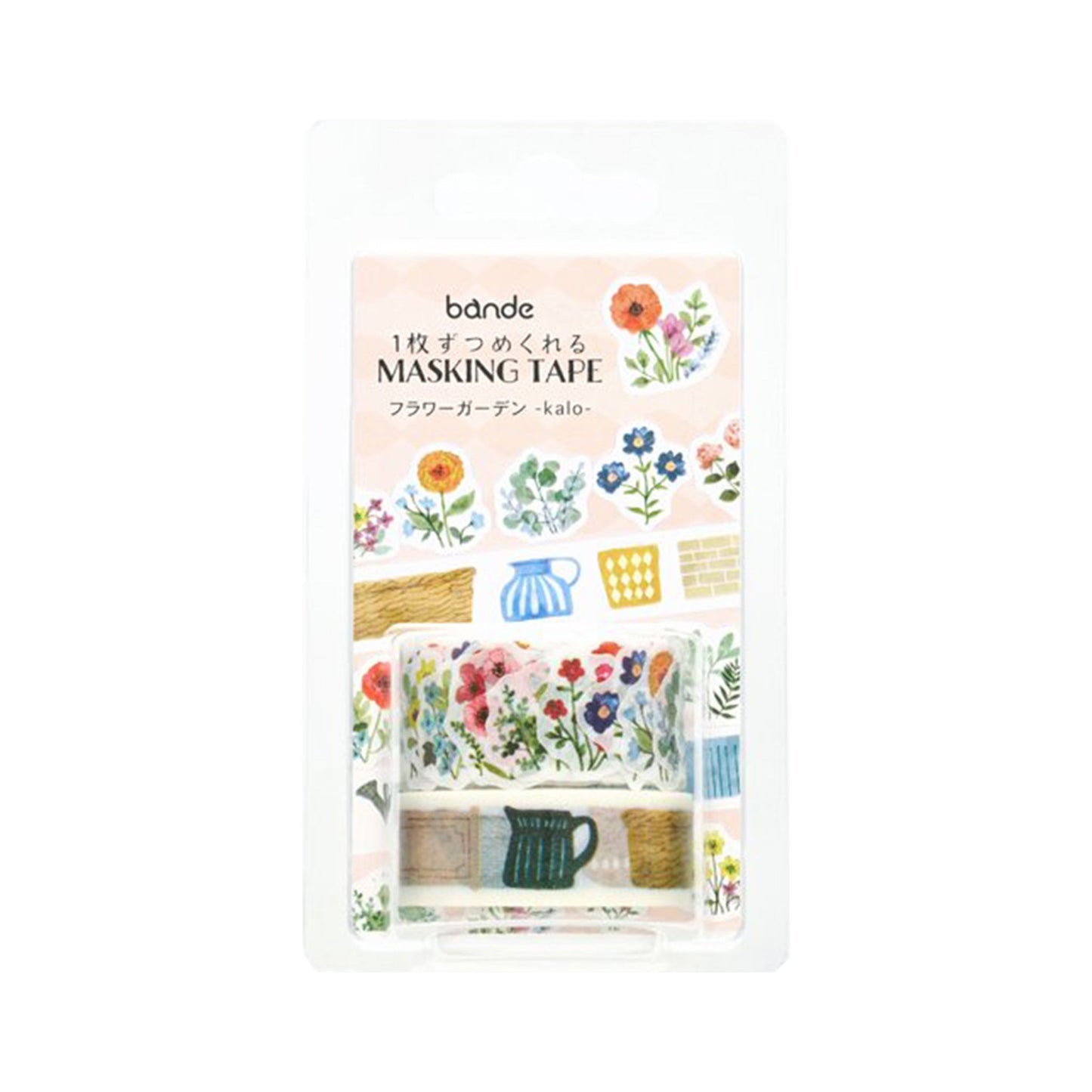 Bande Washi Roll Sticker - Flower Garden - Roll Stickers