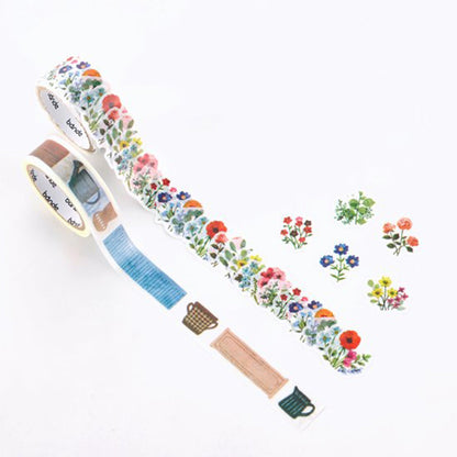 Bande Washi Roll Sticker - Flower Garden - Roll Stickers