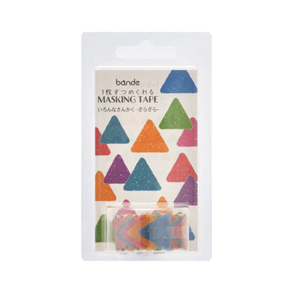 Bande Washi Roll Sticker - Rough Triangles - Roll Stickers