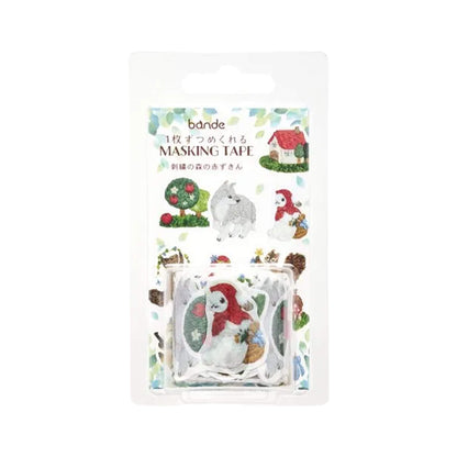 Bande Washi Sticker Roll - Embroidered Forest Red Riding Hood - Roll Stickers