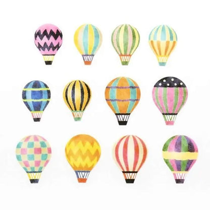 Bande Washi Sticker Roll - Hot Air Balloon (Reissue) - Sticker Rolls