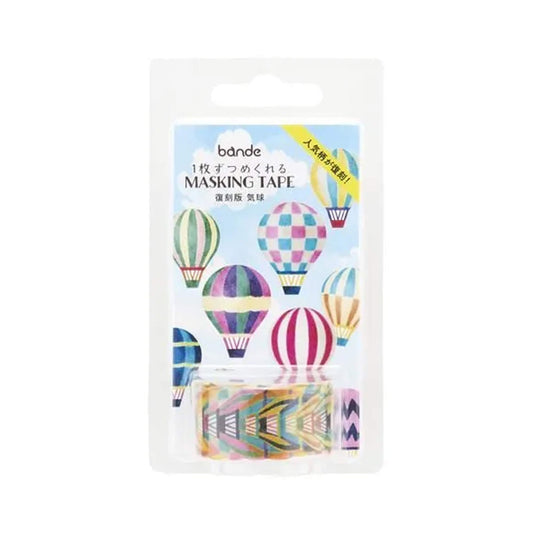 Bande Washi Sticker Roll - Hot Air Balloon (Reissue) - Sticker Rolls