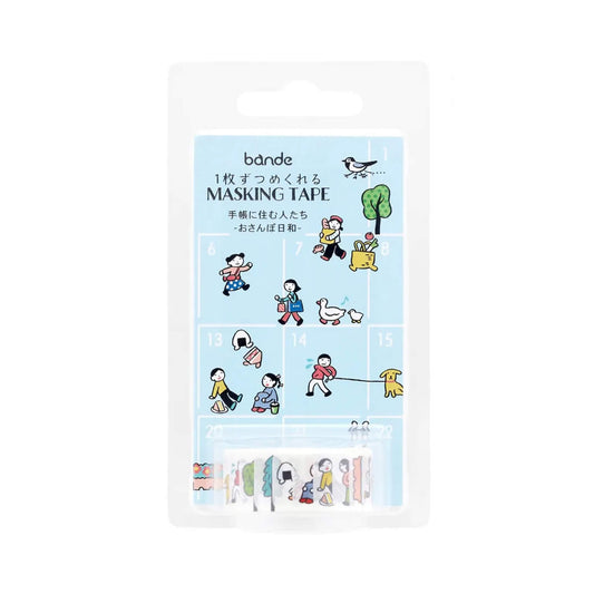 Bande Washi Sticker Roll - People Who Live in Your Planner, A Lovely Day for a Walk - Sticker Rolls